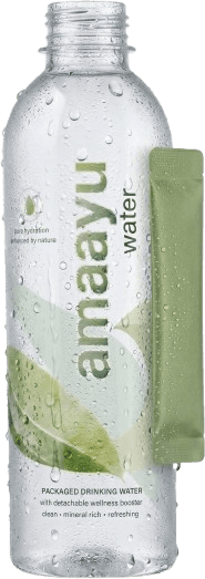 Amaayu packaged drinking water with wellness actives infused